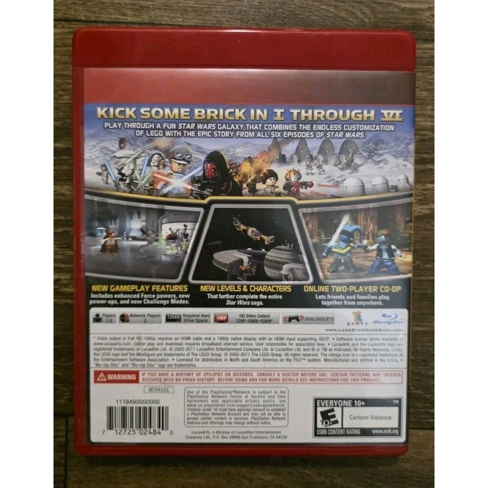LEGO Star Wars: The Complete Saga Greatest Hits PS3 w/ Manual LucasArts